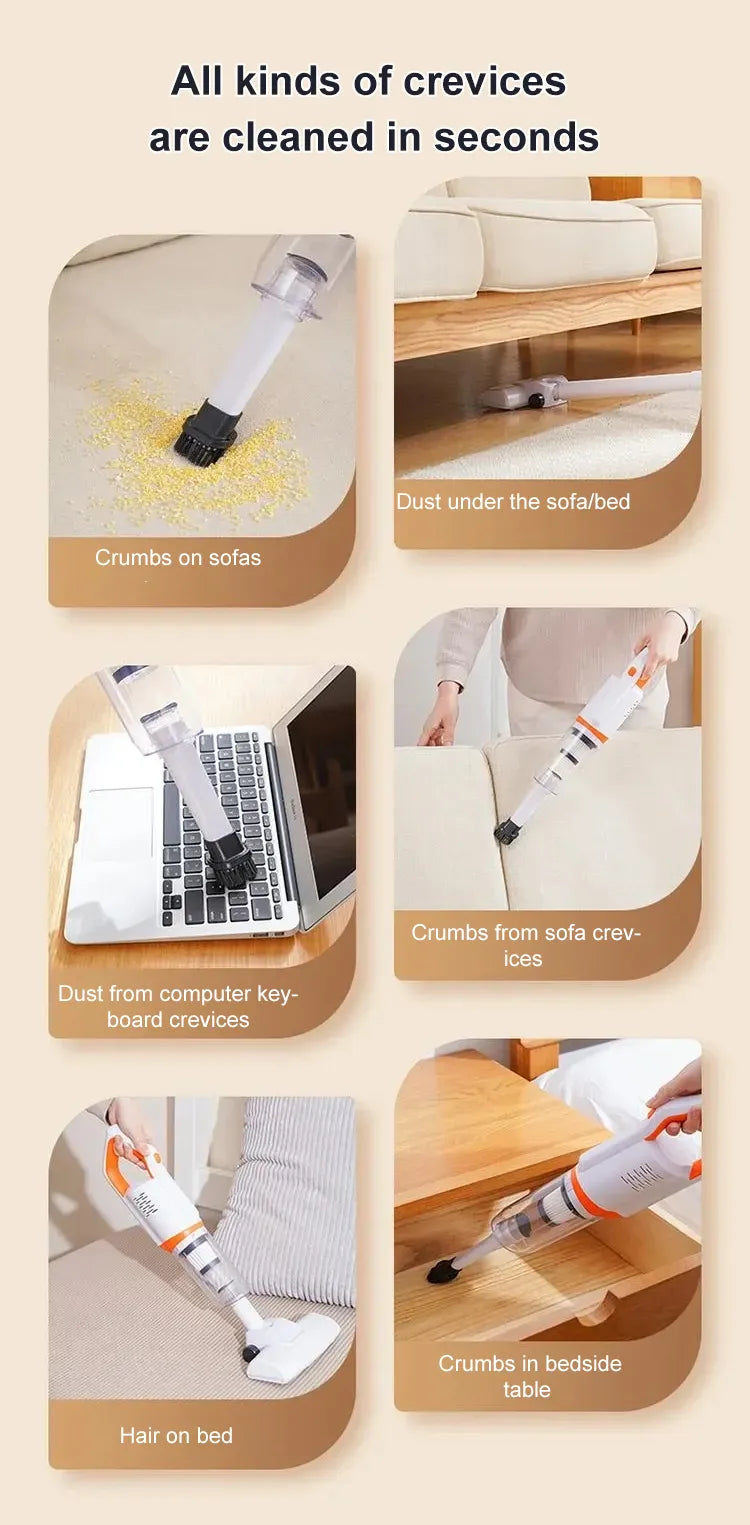 Triple Mode Cordless Vacuum Cleaner – Portable & Easy Cleaning Tool