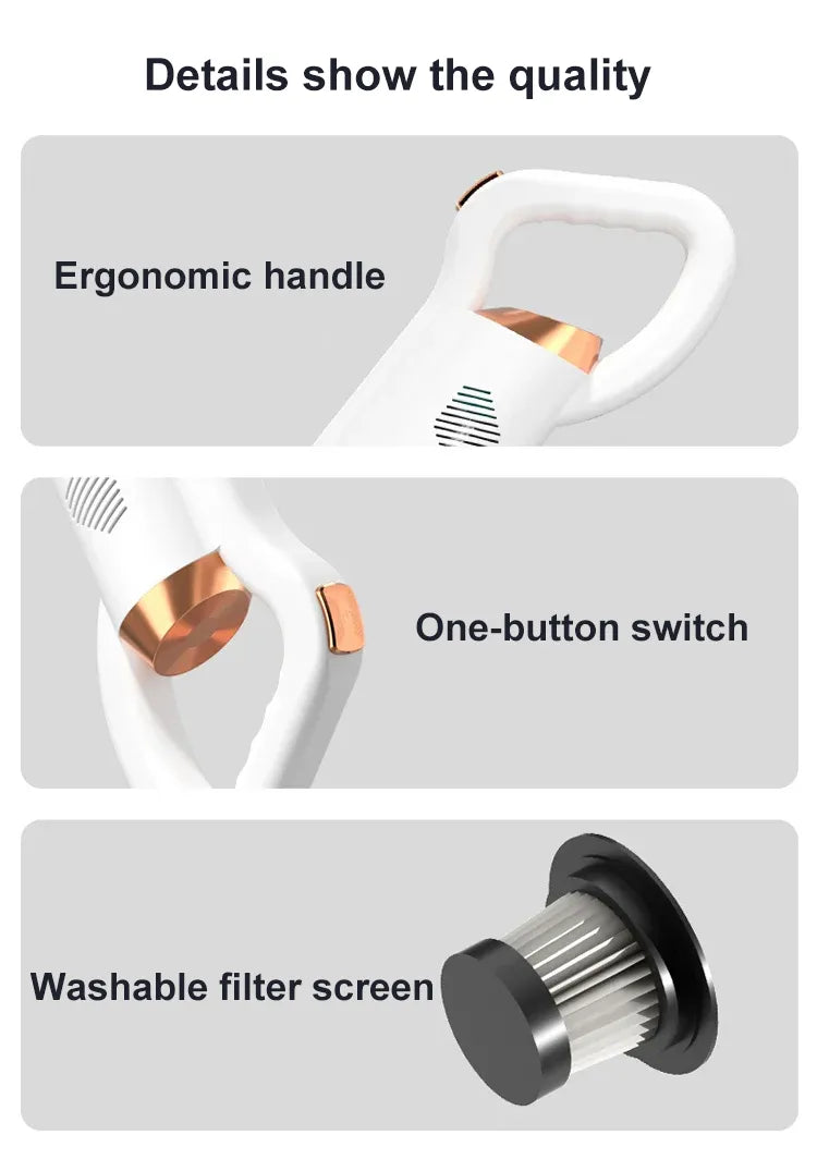 Triple Mode Cordless Vacuum Cleaner – Portable & Easy Cleaning Tool