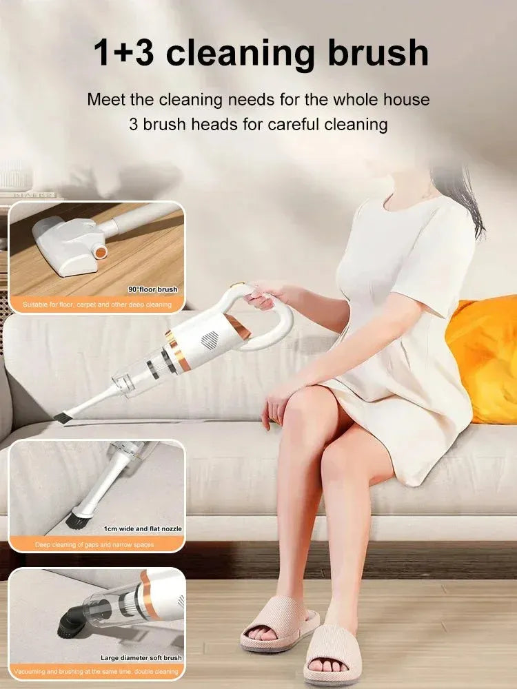Triple Mode Cordless Vacuum Cleaner – Portable & Easy Cleaning Tool