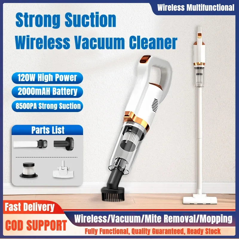 Triple Mode Cordless Vacuum Cleaner – Portable & Easy Cleaning Tool