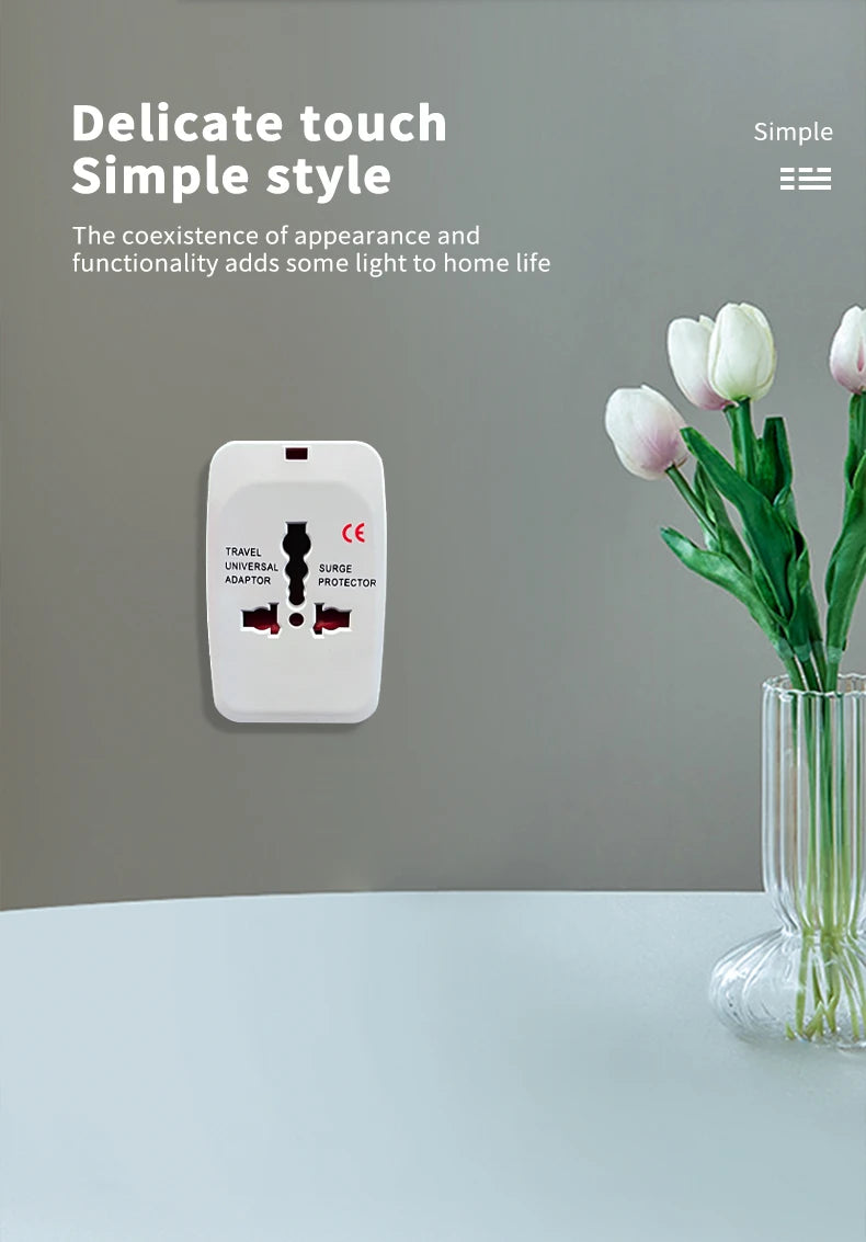 Universal Travel Adapter Worldwide Power Plug Converter – International EU UK US AU All-in-One AC Socket Adapter 110V-250V 10A for Laptop, Mobile, Camera & Travel Essentials