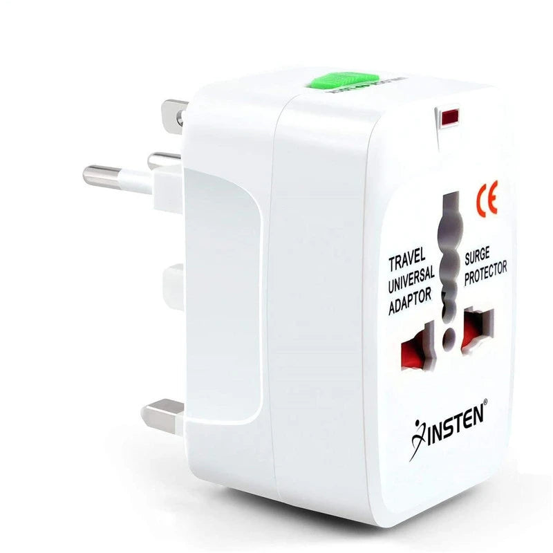 Universal Travel Adapter Worldwide Power Plug Converter – International EU UK US AU All-in-One AC Socket Adapter 110V-250V 10A for Laptop, Mobile, Camera & Travel Essentials