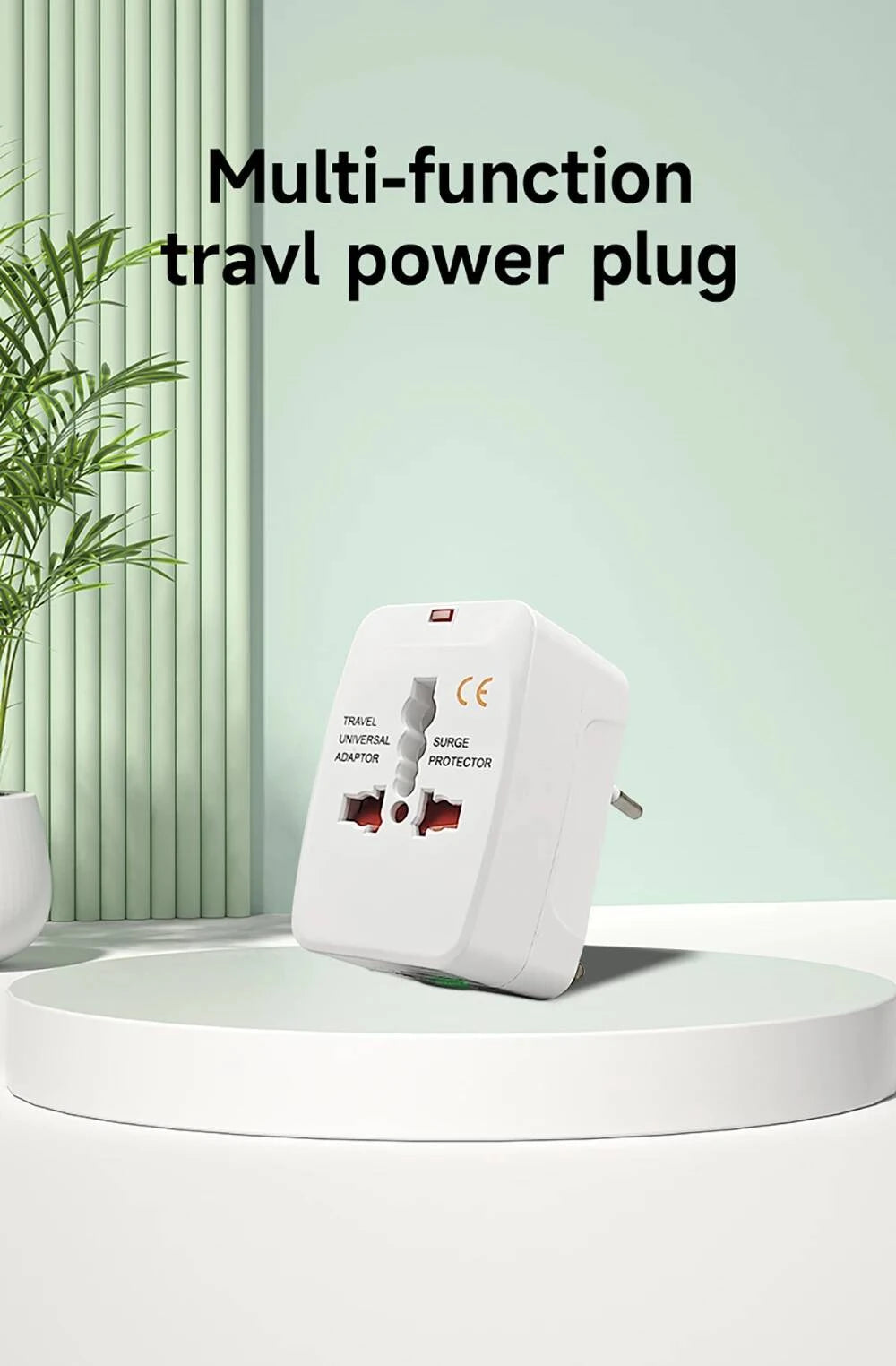Universal Travel Adapter Worldwide Power Plug Converter – International EU UK US AU All-in-One AC Socket Adapter 110V-250V 10A for Laptop, Mobile, Camera & Travel Essentials