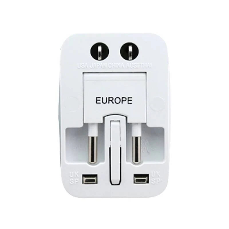 Universal Travel Adapter Worldwide Power Plug Converter – International EU UK US AU All-in-One AC Socket Adapter 110V-250V 10A for Laptop, Mobile, Camera & Travel Essentials