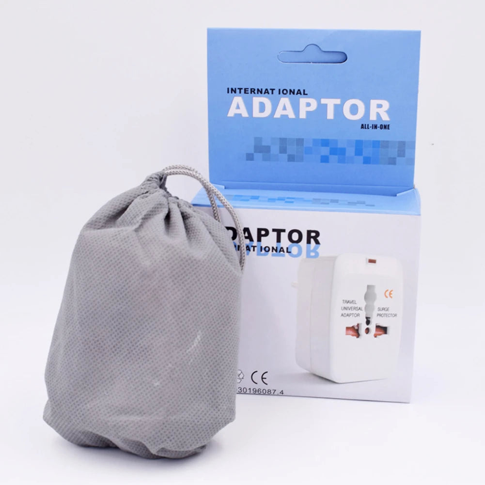 Universal Travel Adapter Worldwide Power Plug Converter – International EU UK US AU All-in-One AC Socket Adapter 110V-250V 10A for Laptop, Mobile, Camera & Travel Essentials