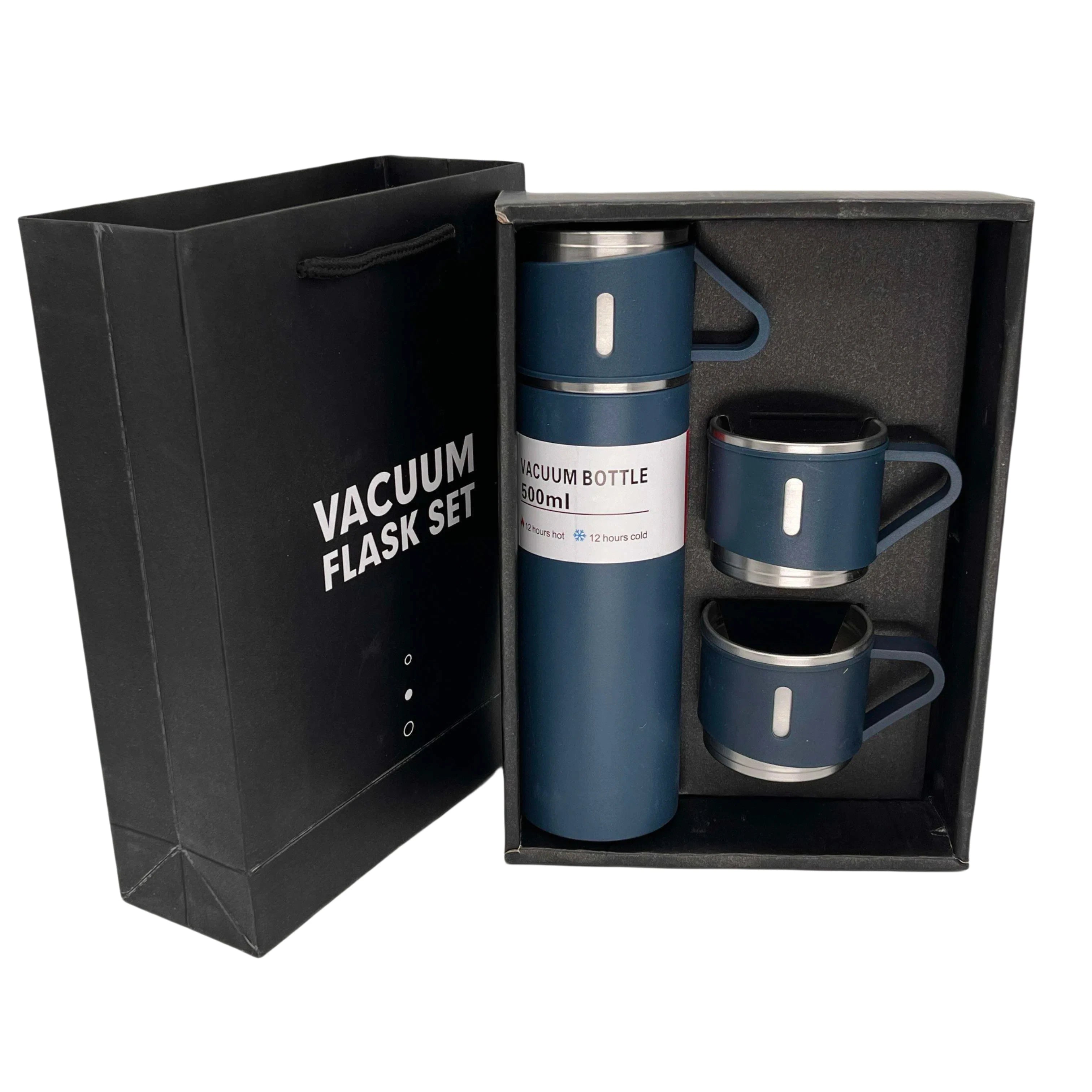 Vacuum Flask Set Stainless Steel Drinking Metal Water Bottle Gift High Quality Vacuum Flask Bottle - 500ml