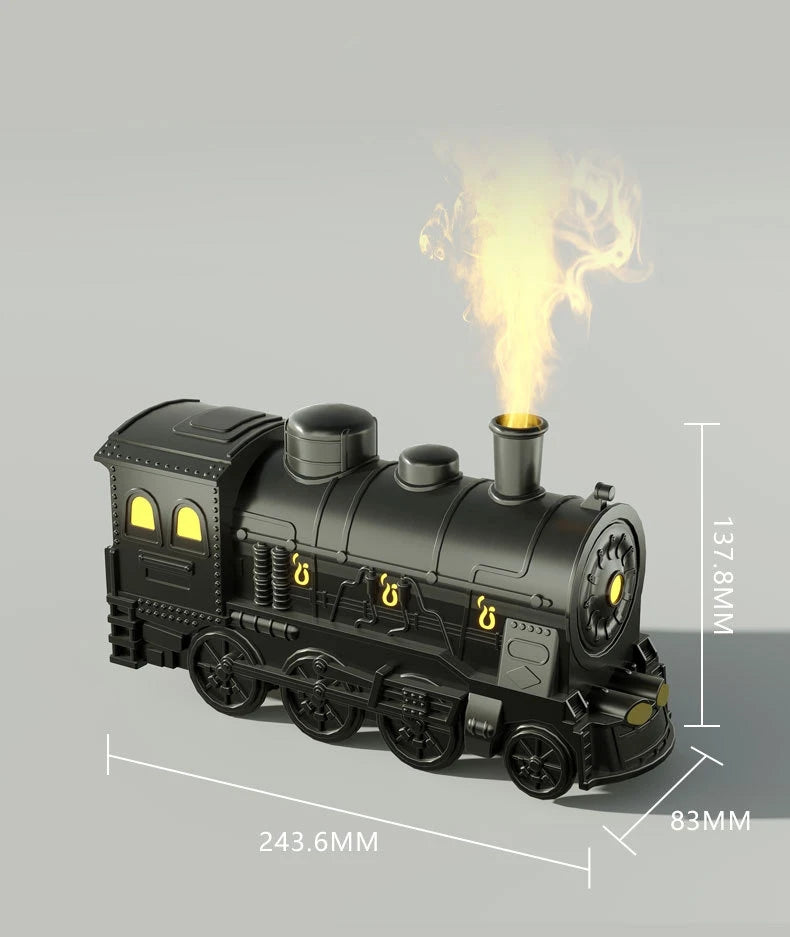 Vintage Train 300ml Air Humidifier & Aroma Diffuser with Remote and LED Light