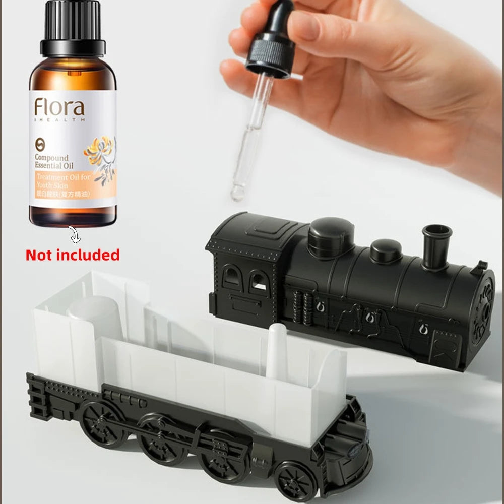 Vintage Train 300ml Air Humidifier & Aroma Diffuser with Remote and LED Light