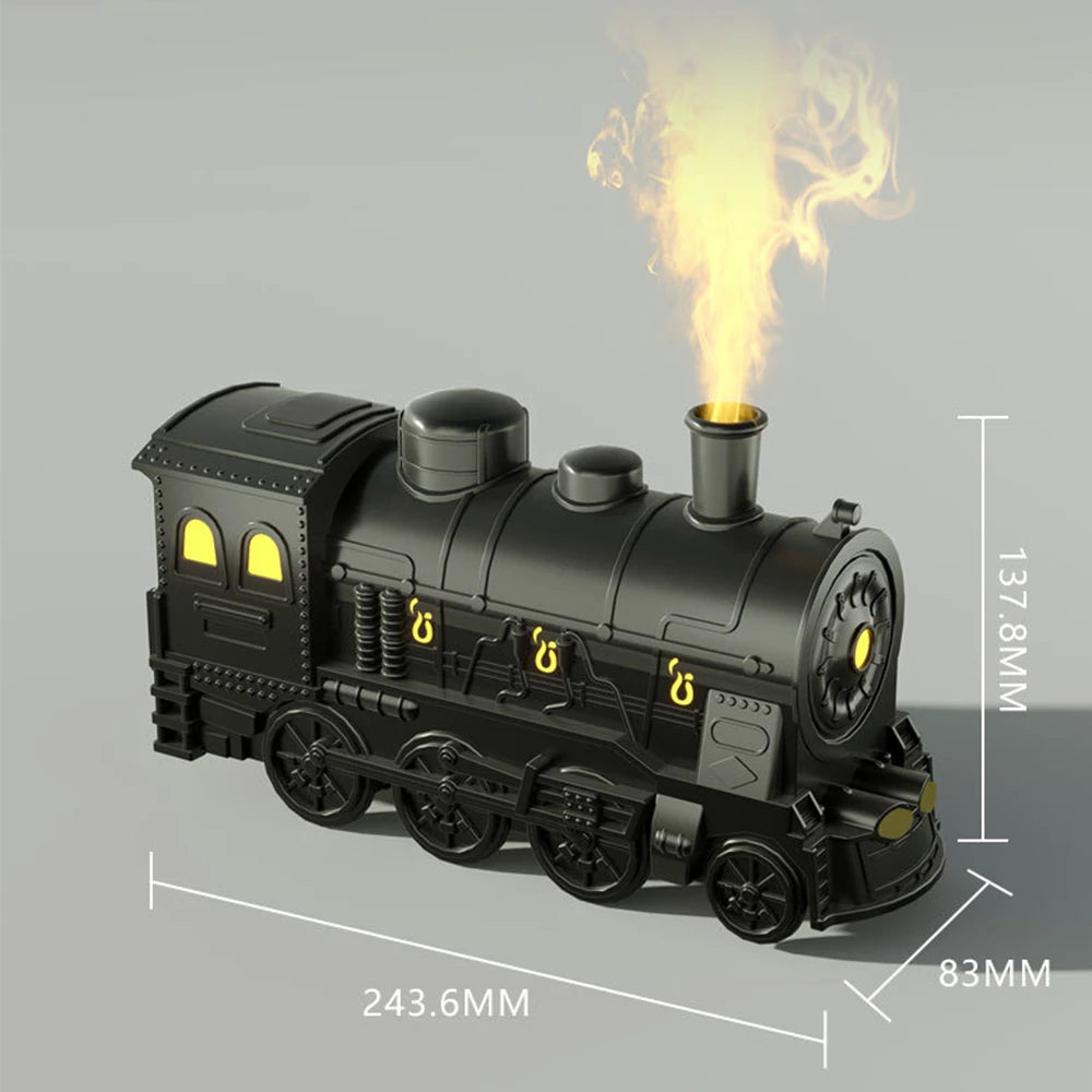 Vintage Train 300ml Air Humidifier & Aroma Diffuser with Remote and LED Light