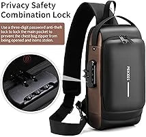Waterproof Anti-Theft Crossbody Sling Bag with USB Charging Port | Unisex Chest Bag for Men, Women, Boys & Girls | Travel, Gym & Daily Use Stay Secure & Travel Smarter