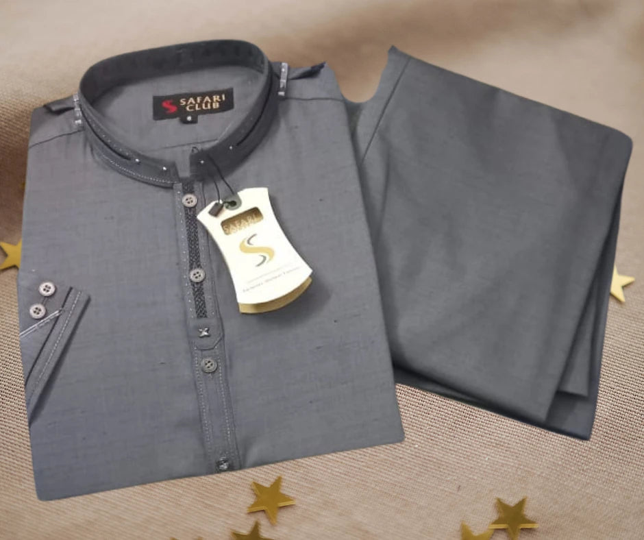 Gents Stitched Shalwar Kameez – Washing Wear | Premium Ready-to-Wear Men Suit | Comfortable Daily & Formal Wear | 4 Colors